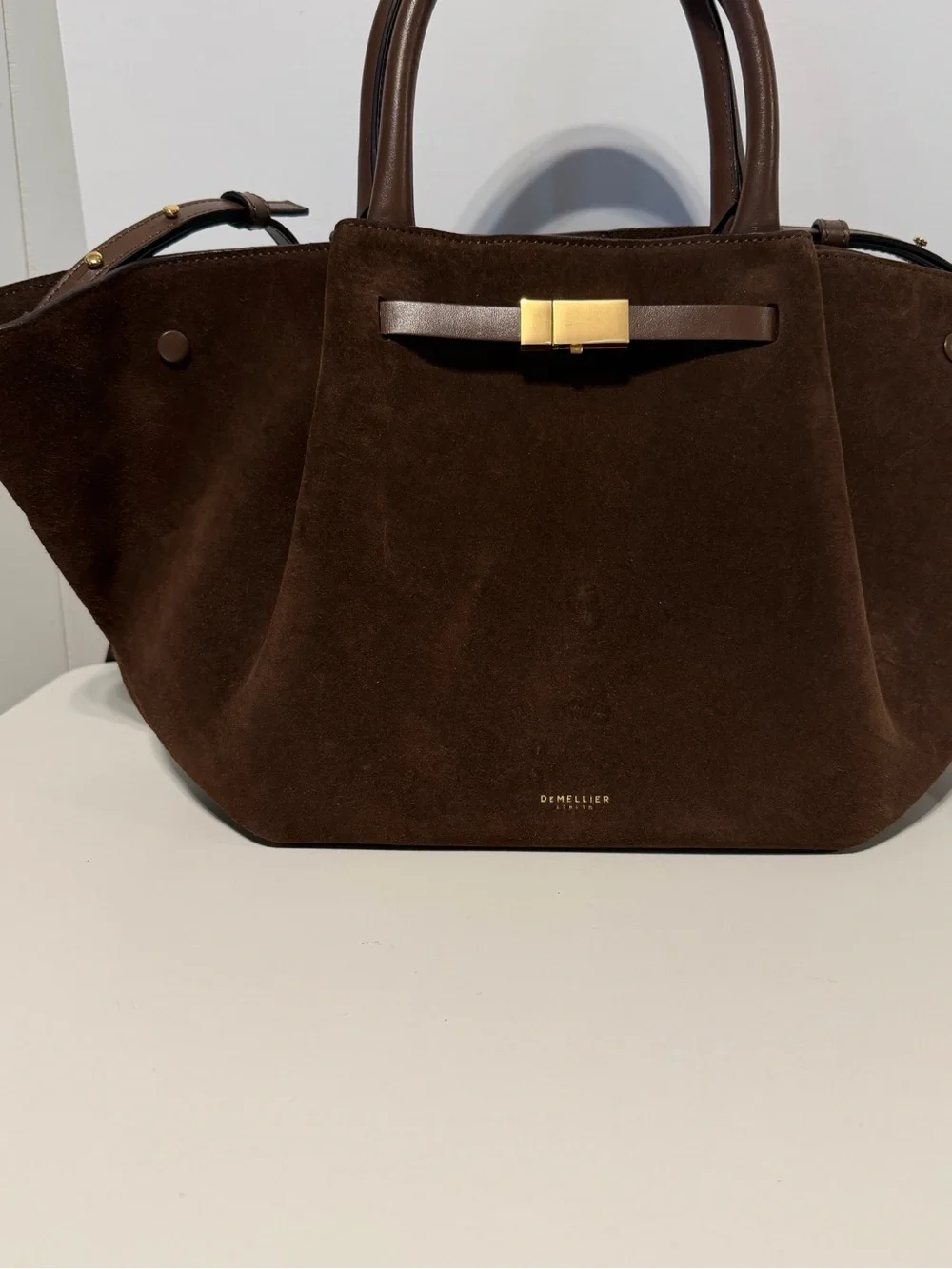 DeMellier New York Midi suede tote bag